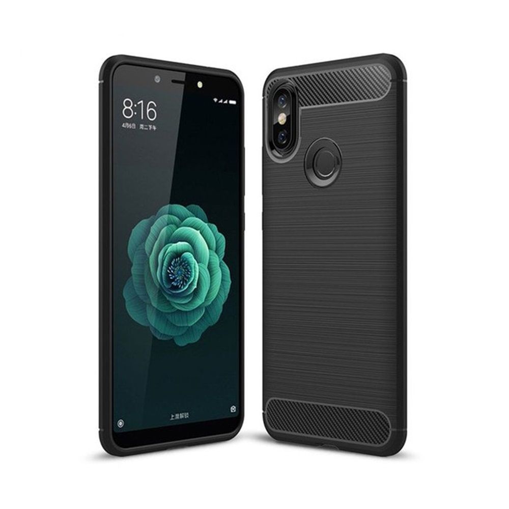 Θήκη Σιλικόνης Carbon TPU Fiber Brushed Xiaomi Mi A2/Mi 6X Μαύρο