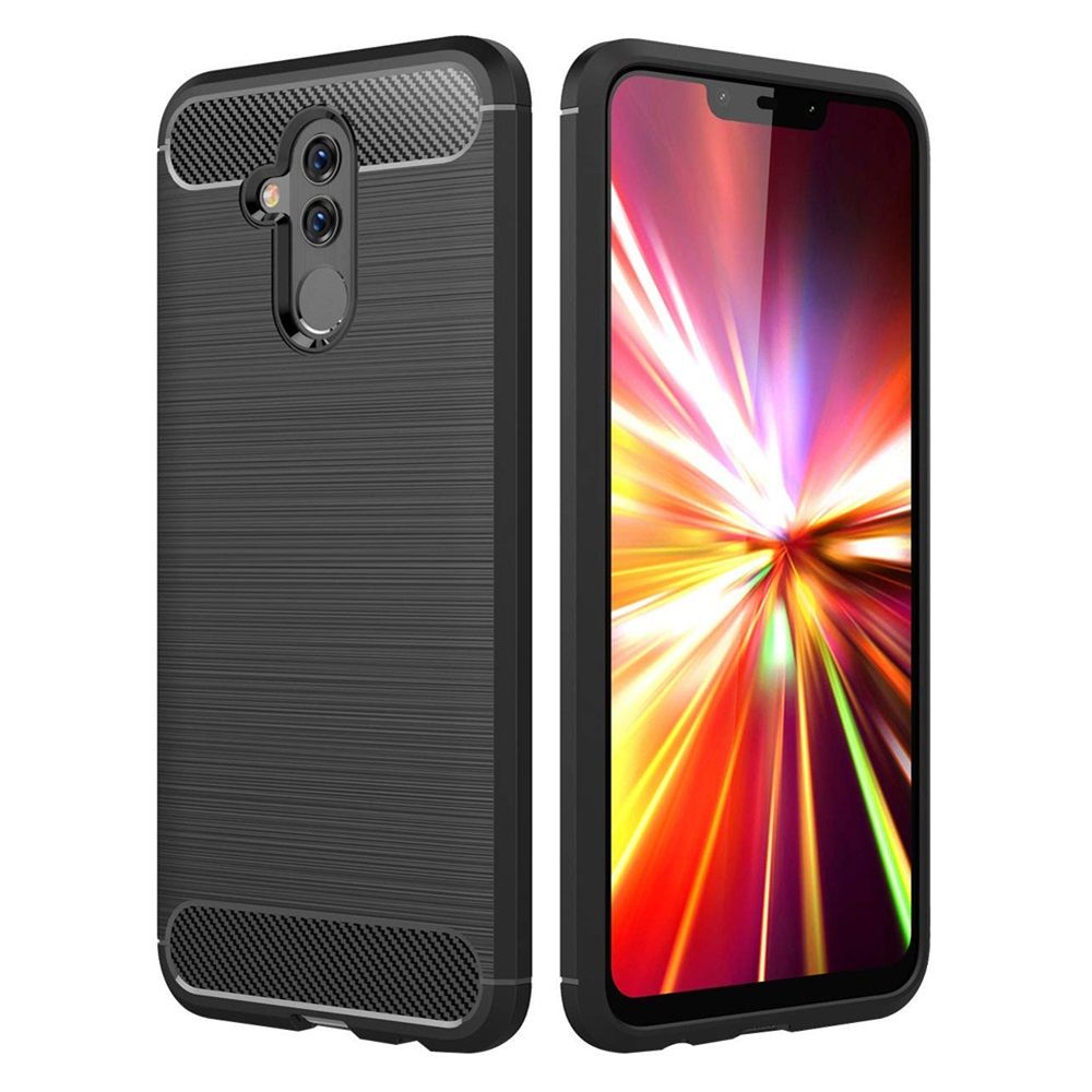 Θήκη Σιλικόνης Carbon TPU Fiber Brushed Huawei Mate 20 Lite Μαύρο