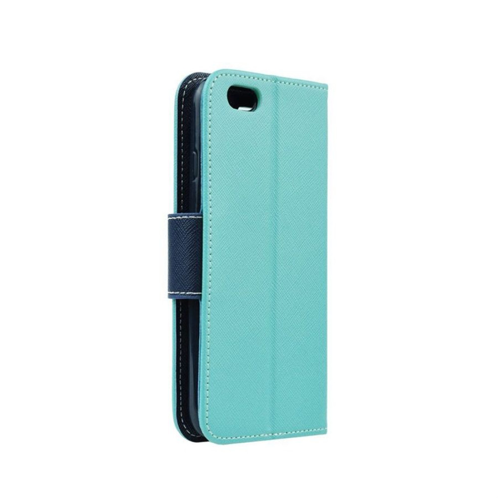 Fancy Book Apple iPhone X / iPhone XS Βεραμάν/Σκούρο Μπλε