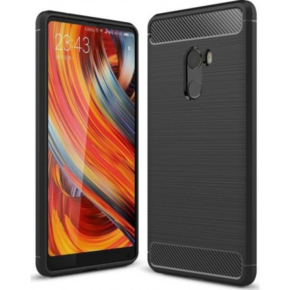 Θήκη Σιλικόνης Carbon TPU Fiber Brushed Xiaomi Mi Mix 2 Μαύρο