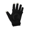 Γάντια Touchscreen 2in1 Striped and Fingerless one size Μαύρο