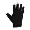Γάντια Touchscreen 2in1 Striped and Fingerless one size Μαύρο