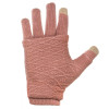 Γάντια Touchscreen 2in1 Striped and Fingerless one size Ροζ