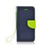 Fancy Book Samsung Galaxy Note 10 Σκούρο Μπλε/Λαχανί