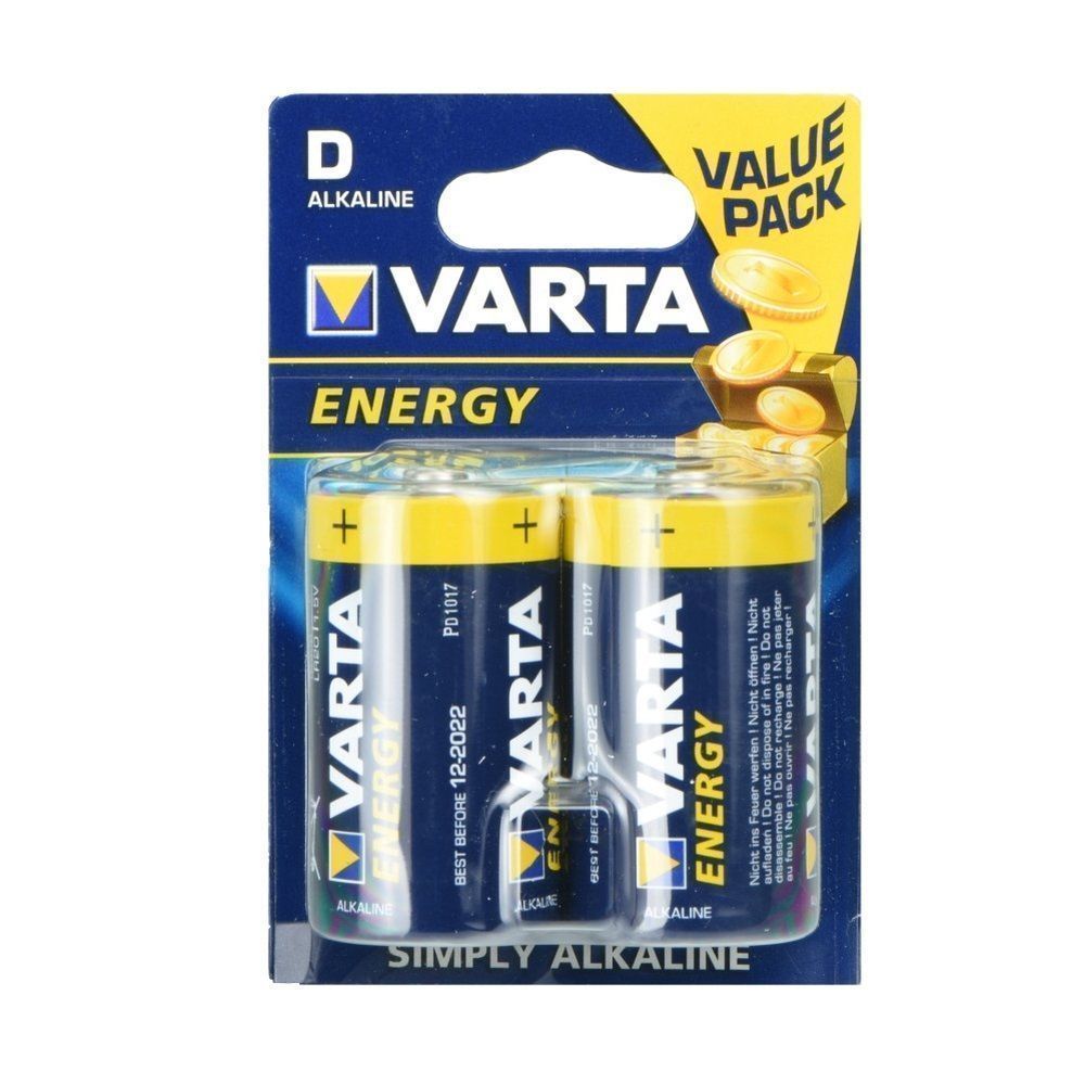 Μπαταρία Αλκαλική Varta R20 (type D) energy 2 pieces [4120]
