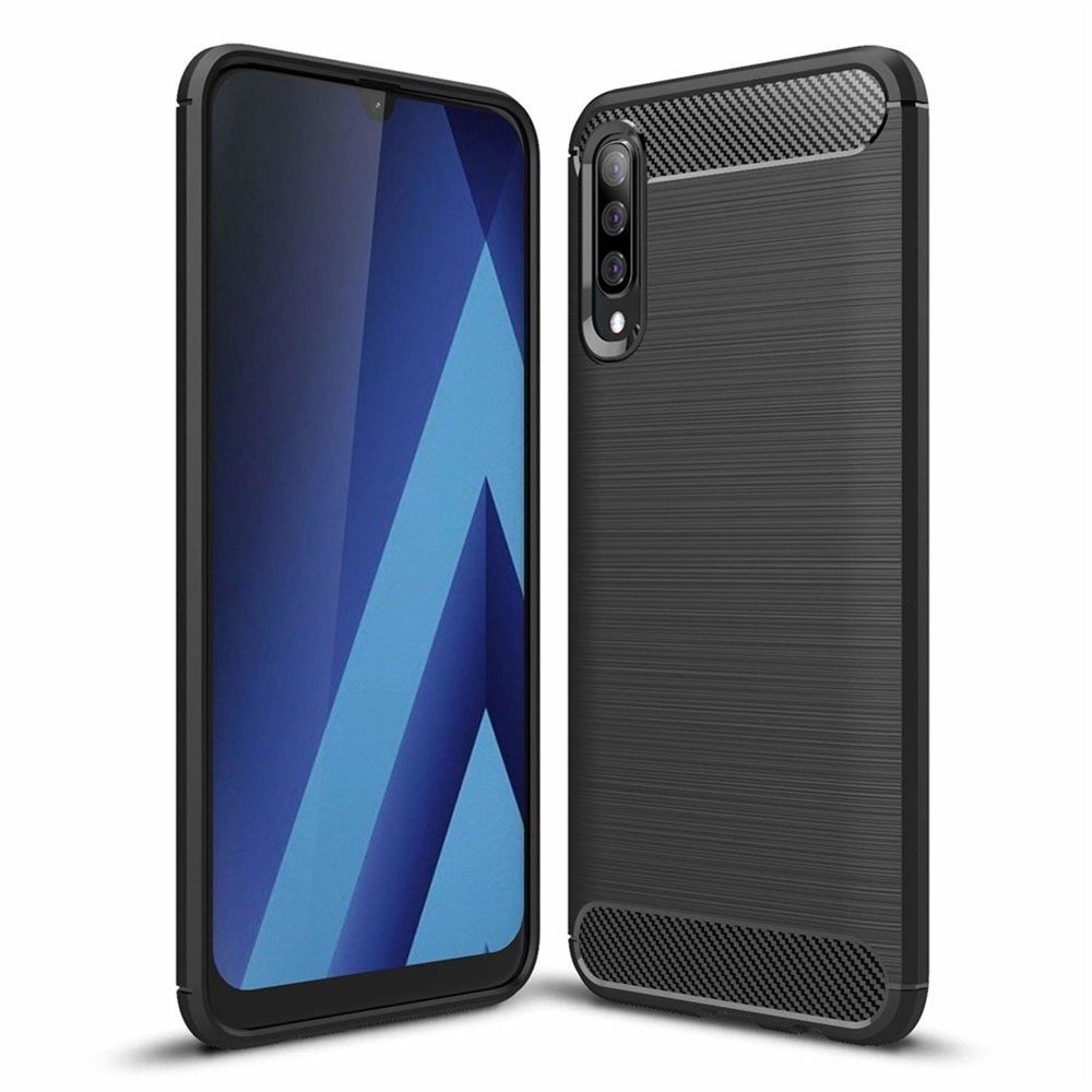 Θήκη Σιλικόνης Carbon TPU Fiber Brushed Samsung Galaxy A50 / Galaxy A50S / Galaxy A30S Μαύρο
