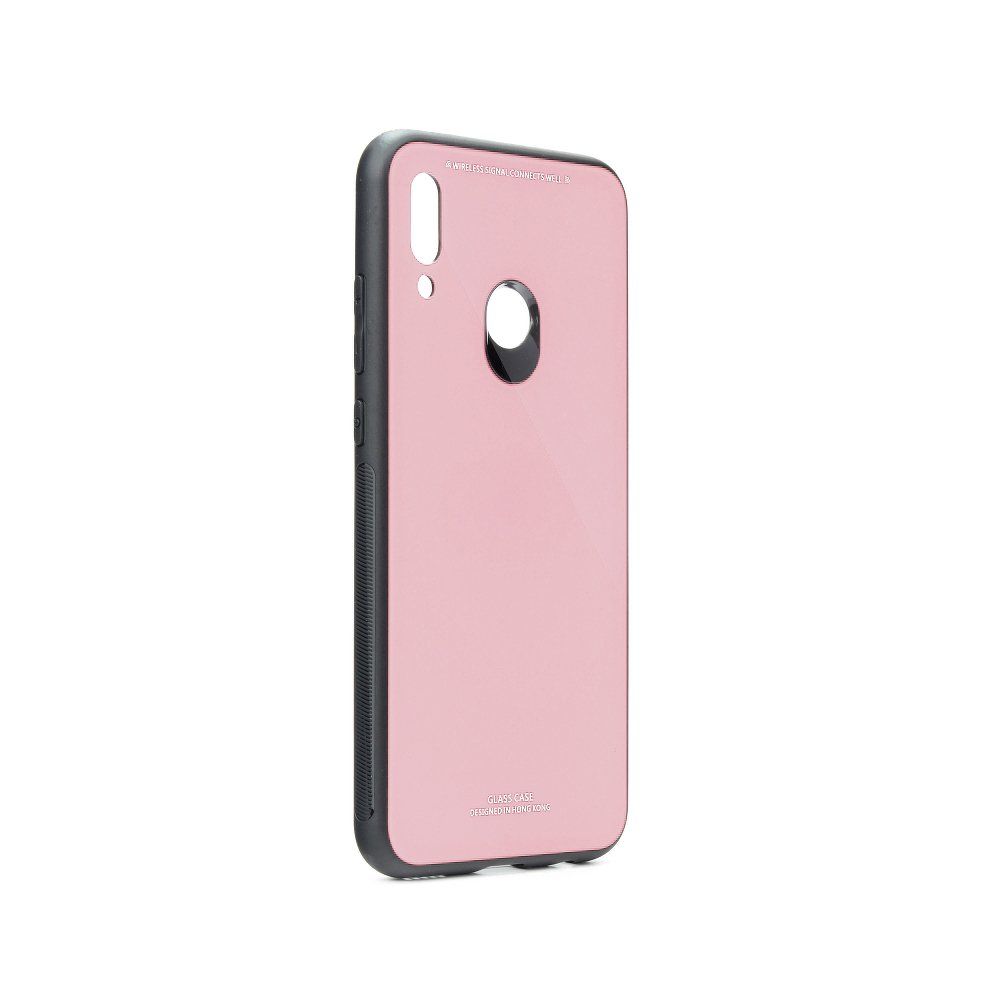 Glass Case Huawei Y7 2019 Ροζ