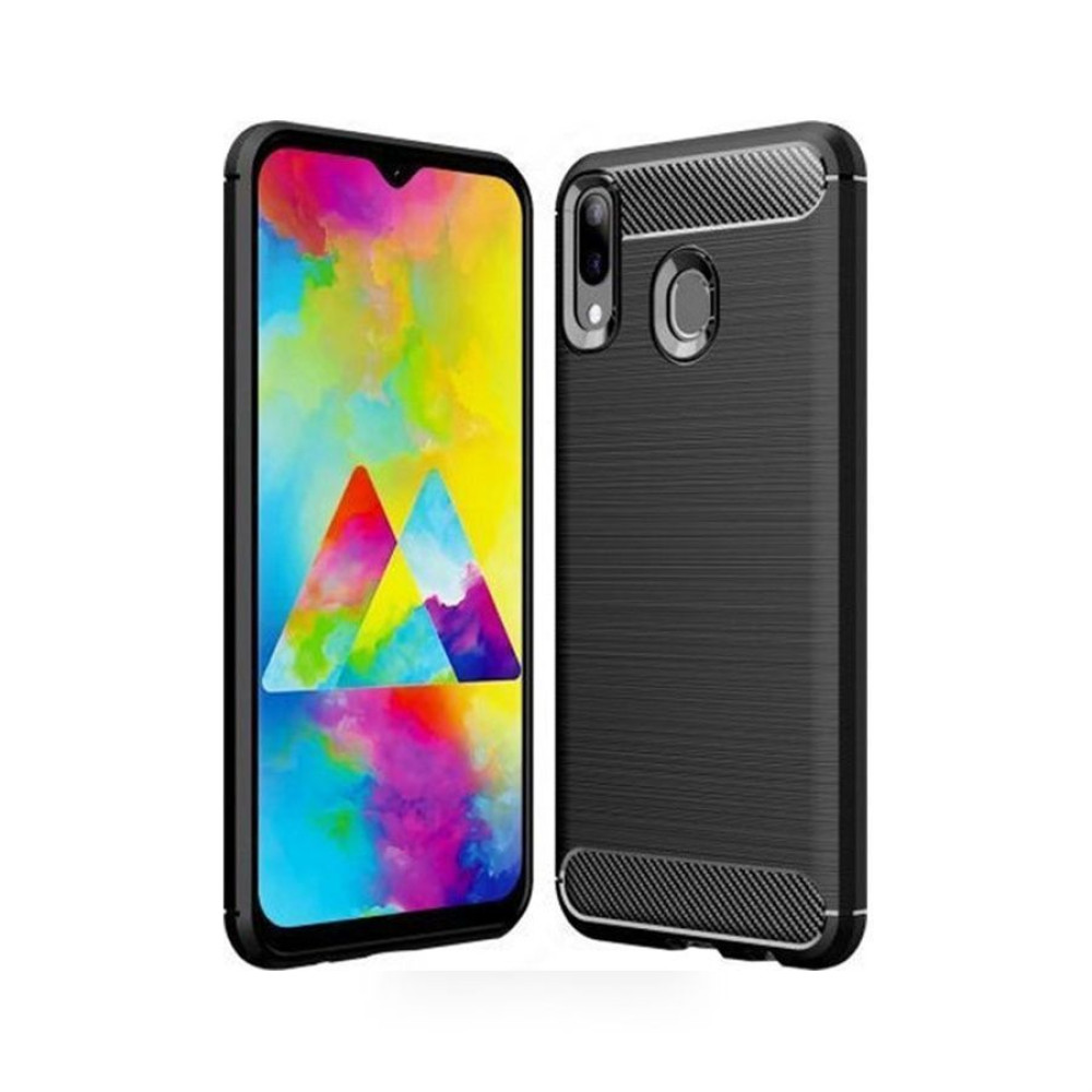 Θήκη Σιλικόνης Carbon TPU Fiber Brushed Samsung Galaxy M20 Μαύρο