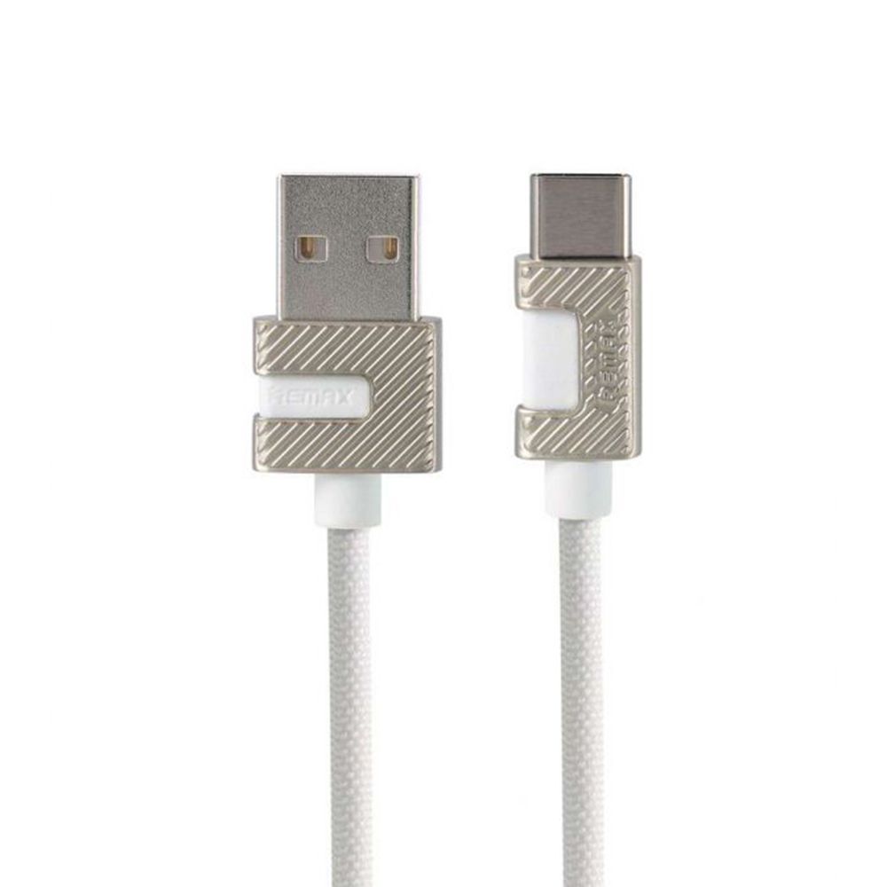 Remax USB καλώδιο Metal RC-089a Type C 1m Λευκό