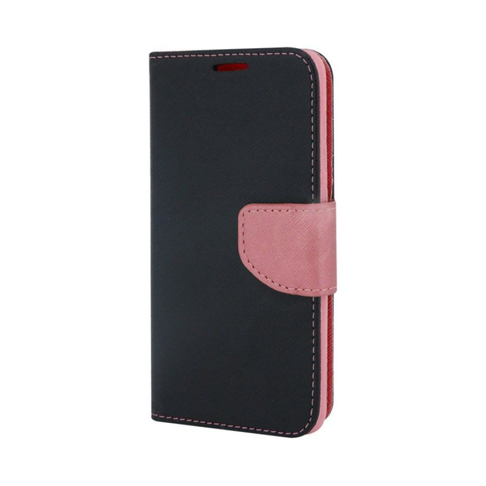 Fancy Book Apple iPhone XS MAX Μαύρο/Ροζ