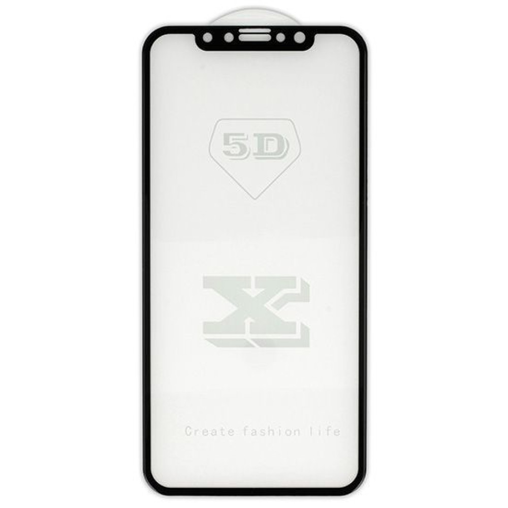 5D Full Glue 9H Tempered Glass Apple iPhone 11 Pro / iPhone XS / iPhone X Μαύρο
