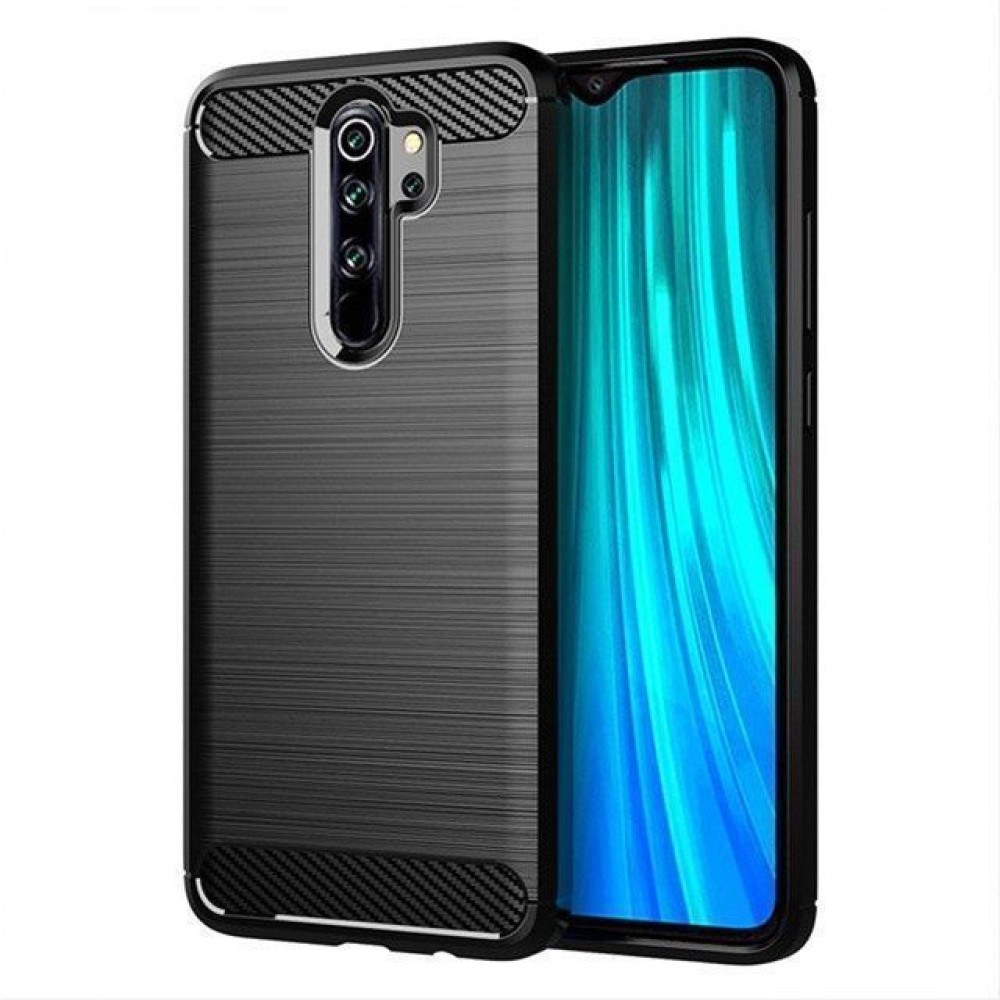 Θήκη Σιλικόνης Carbon TPU Fiber Brushed Xiaomi Redmi Note 8 Pro Μαύρο