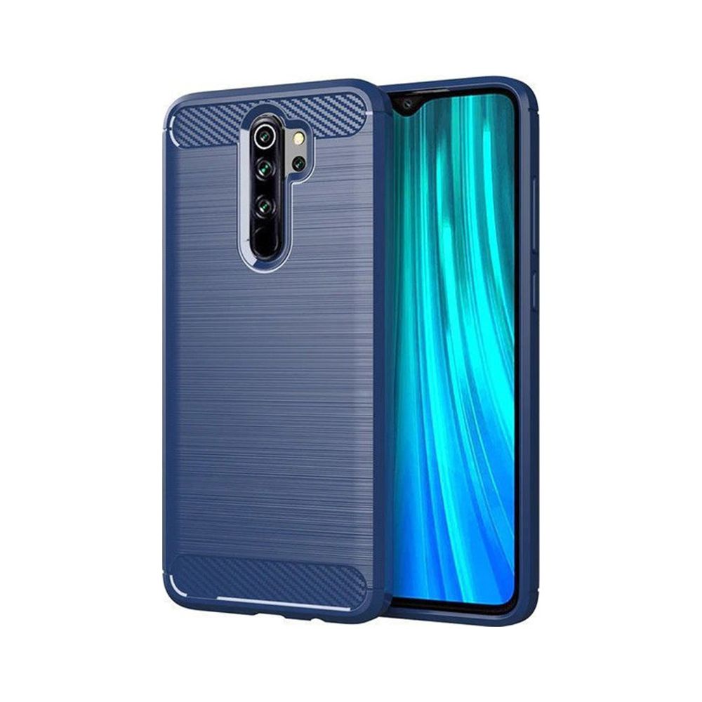 Θήκη Σιλικόνης Carbon TPU Fiber Brushed Xiaomi Redmi Note 8 Pro Μπλε