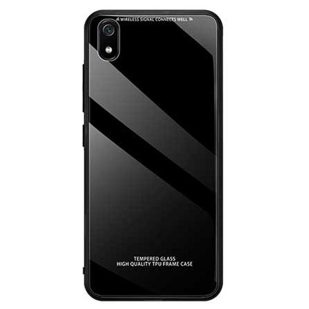 Glass Case Xiaomi Redmi 7A Μαύρο