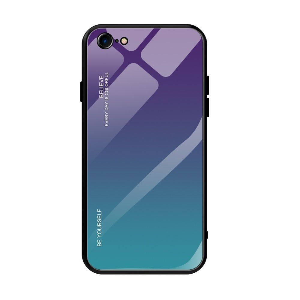 Glass Case Apple iPhone 7 / iPhone 8 / iPhone SE 2020 / iPhone SE 2022 Μωβ / Μπλέ