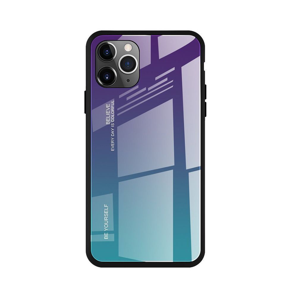 Glass Case Apple iPhone 11 Pro Μωβ / Μπλέ