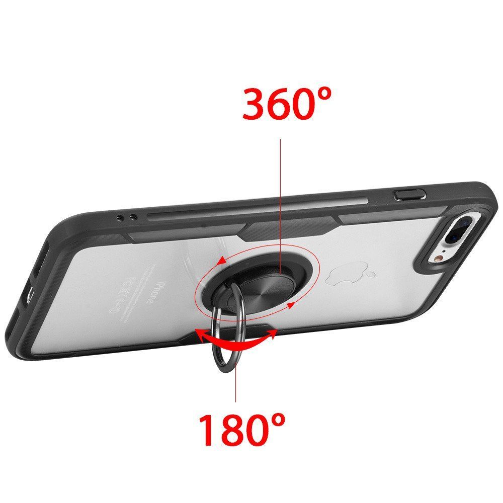 Carbon Clear Ring TPU Apple iPhone 6/6s Μαύρο