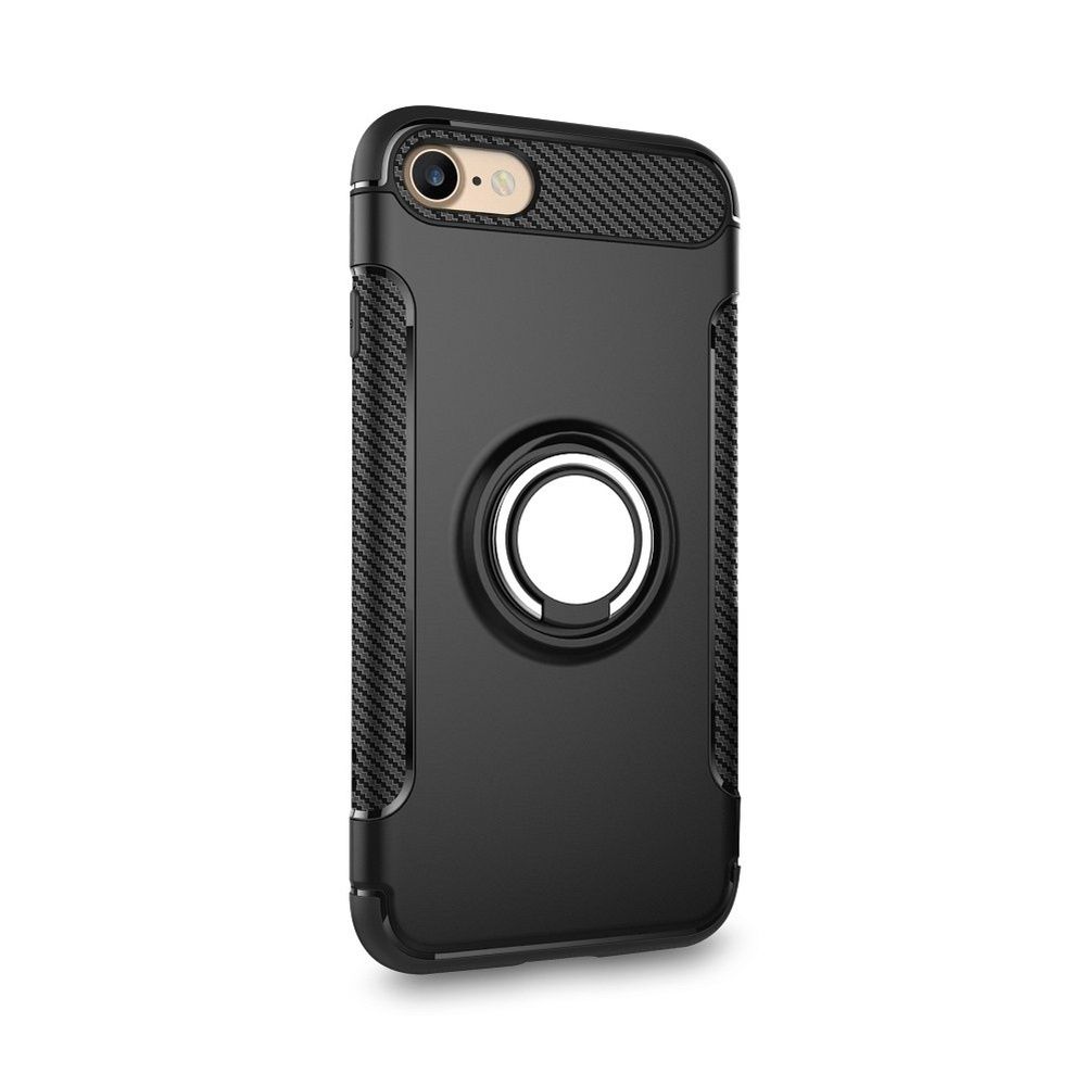 Θήκη Σιλικόνης Carbon Ring TPU APPLE iPhone 7 / iPhone 8 / iPhone SE 2020 / iPhone SE 2022 Μαύρο