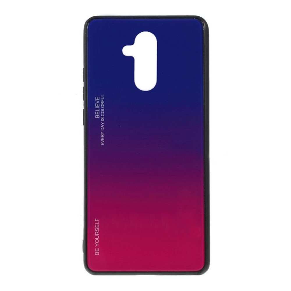 Glass Case Huawei Mate 20 Lite Μπλε / Ματζέντα