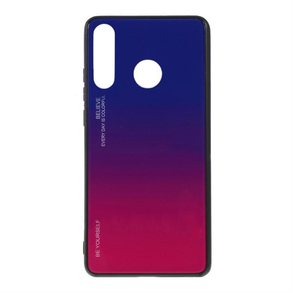 Glass Case Huawei P30 Lite Μπλε / Ματζέντα