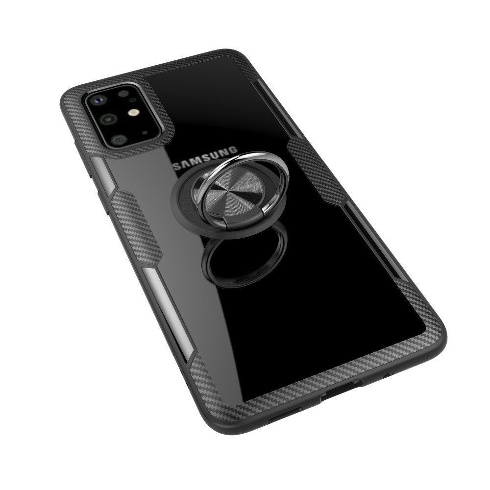 Carbon Clear Ring TPU Samsung Galaxy A51 Μαύρο