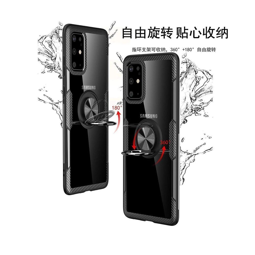 Carbon Clear Ring TPU Samsung Galaxy A51 Μαύρο