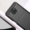 Θήκη Σιλικόνης Carbon TPU Fiber Brushed Xiaomi Redmi Note 9S/9 Pro Μαύρο