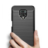 Θήκη Σιλικόνης Carbon TPU Fiber Brushed Xiaomi Redmi Note 9S/9 Pro Μαύρο