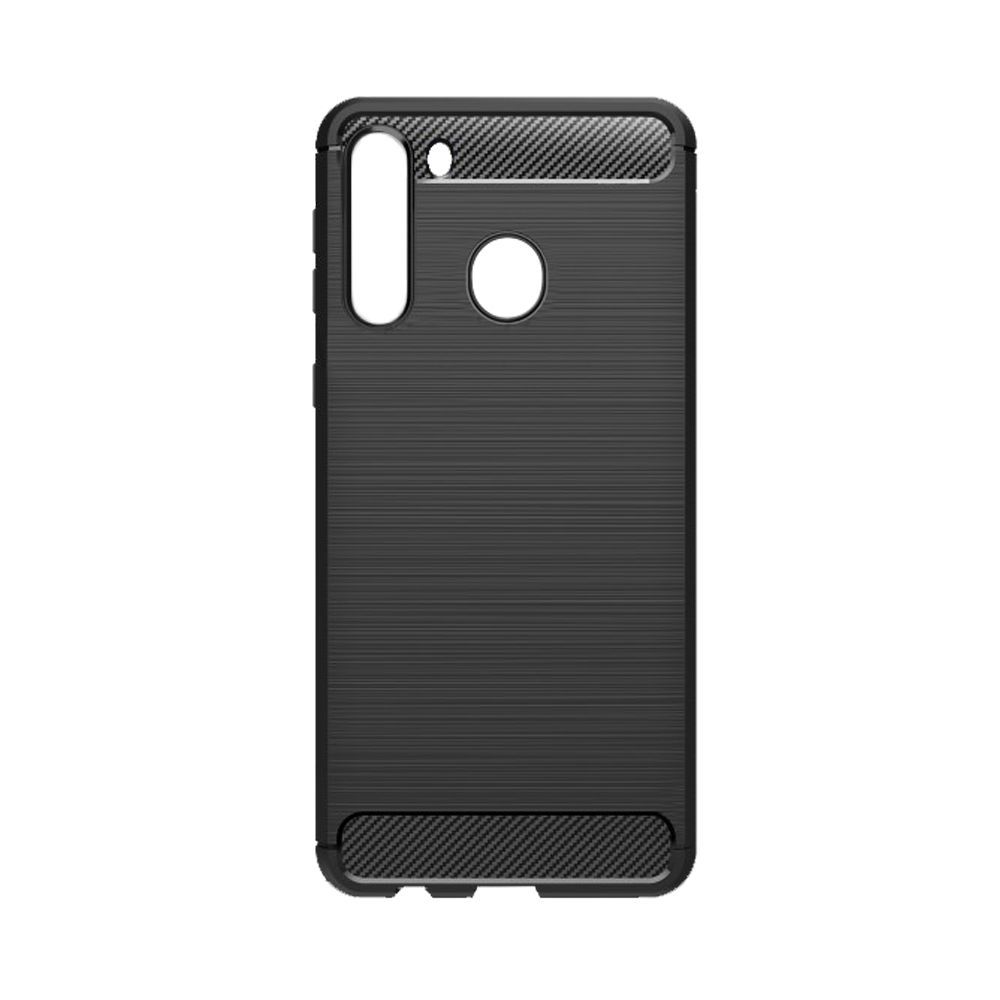 Θήκη Σιλικόνης Carbon TPU Fiber Brushed Samsung Galaxy A21 Μαύρο