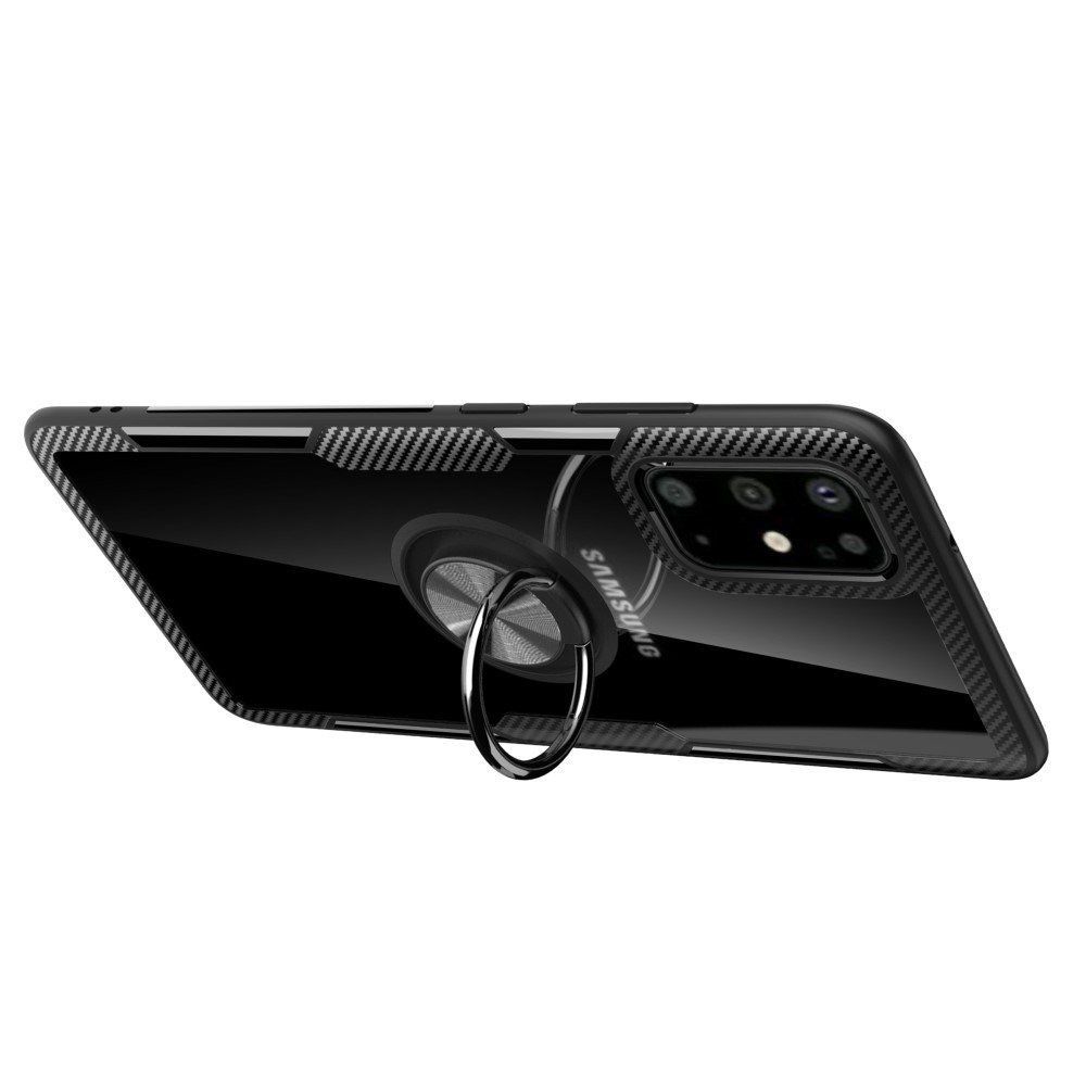 Carbon Clear Ring TPU Samsung Galaxy S20 Ultra Μαύρο