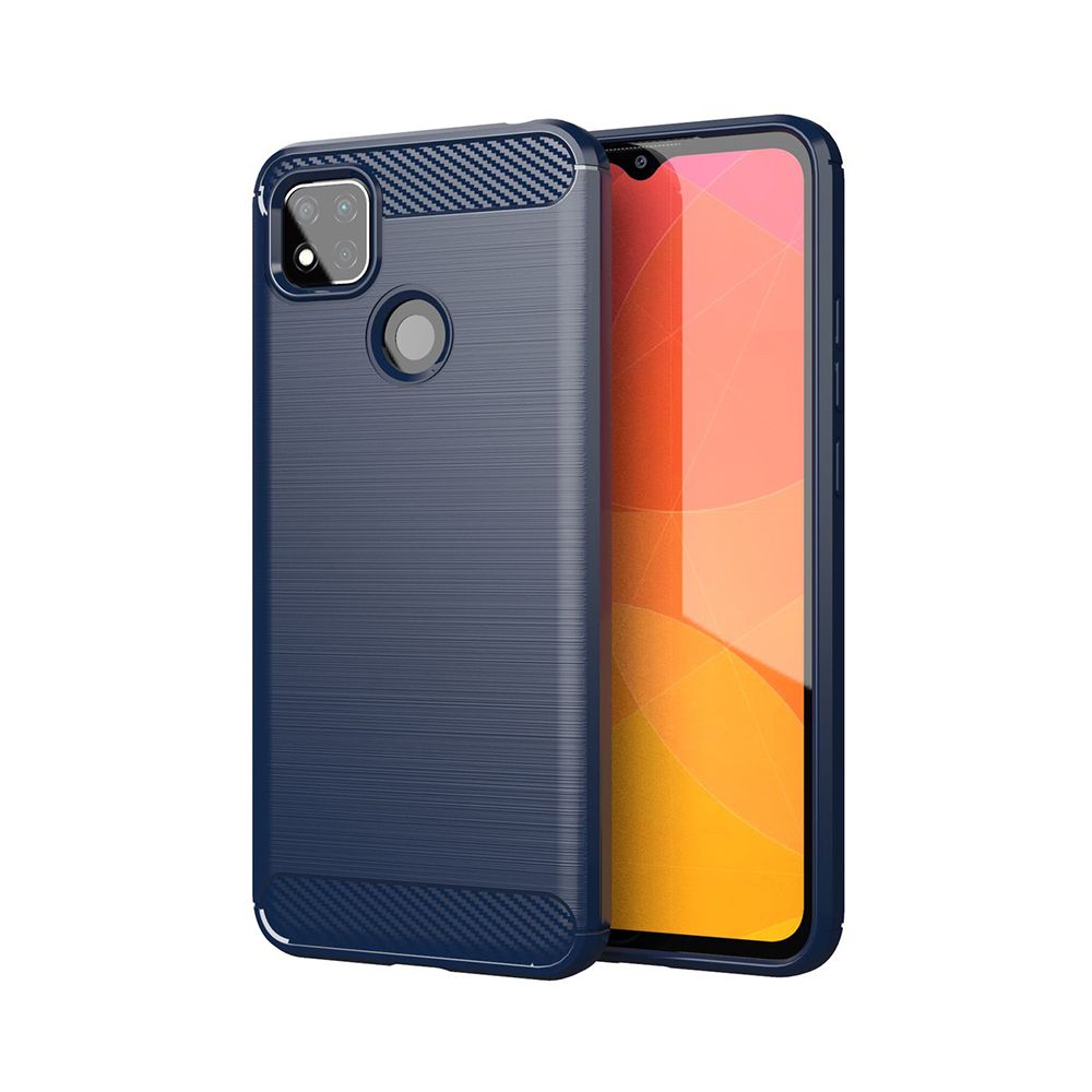 Θήκη Σιλικόνης Carbon TPU Fiber Brushed Xiaomi Redmi 9C Μπλε