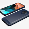 Θήκη Σιλικόνης Carbon TPU Fiber Brushed Xiaomi Pocophone F2 Pro Μπλε
