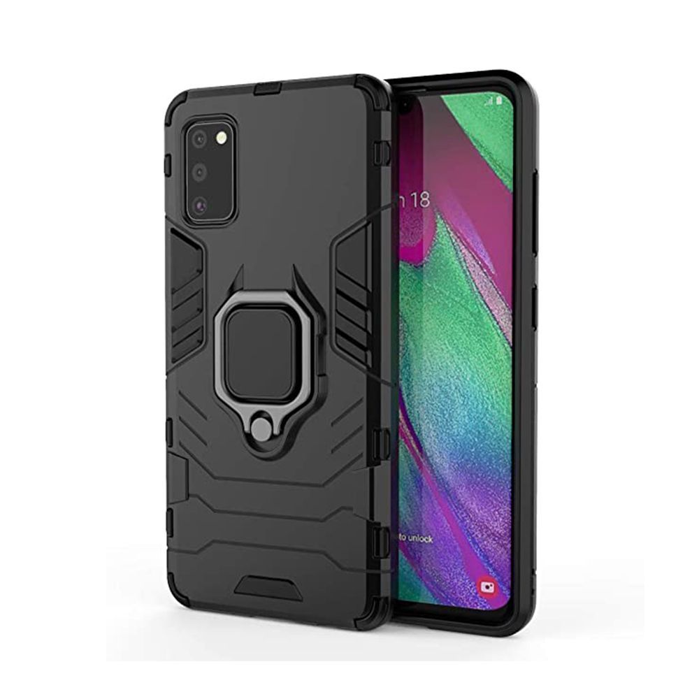 Ring Armor Kickstand magnetic car holder Samsung Galaxy A41 Μαύρο