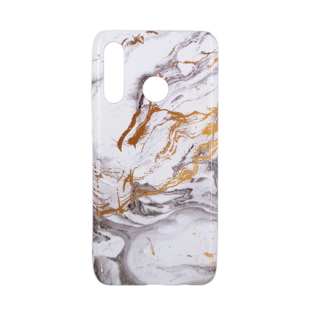 Θήκη Marble Silicon Huawei P30 Lite White