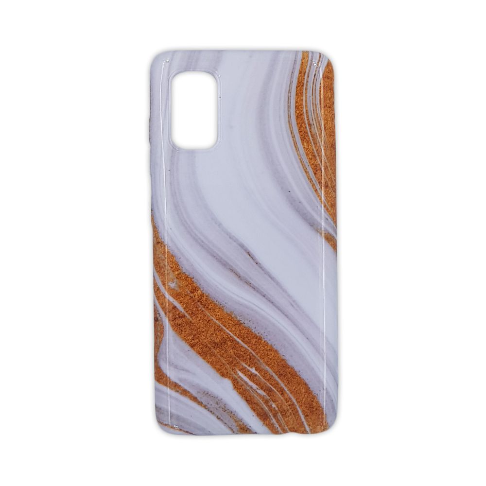 Θήκη Marble Silicon Samsung Galaxy A51 Gold / White