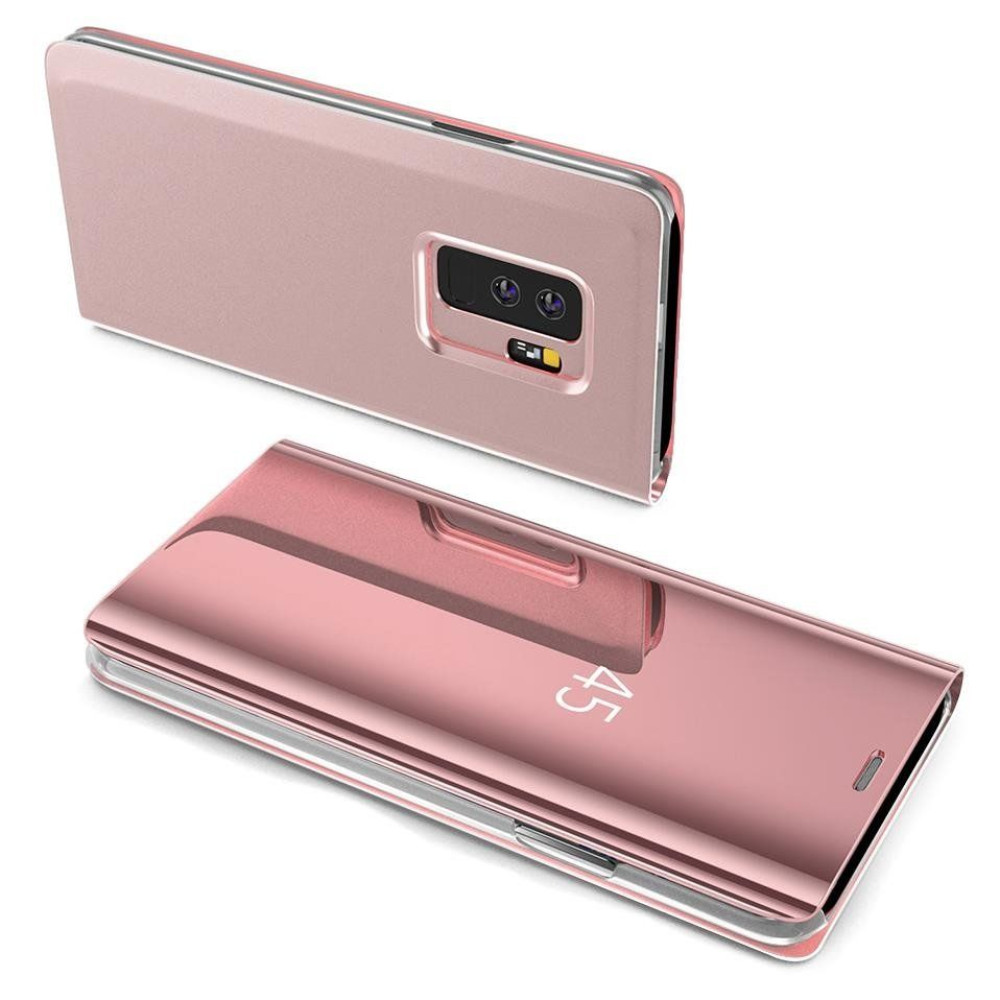 Clear View Cover Huawei P Smart Pro 2019 Ροζ Χρυσό