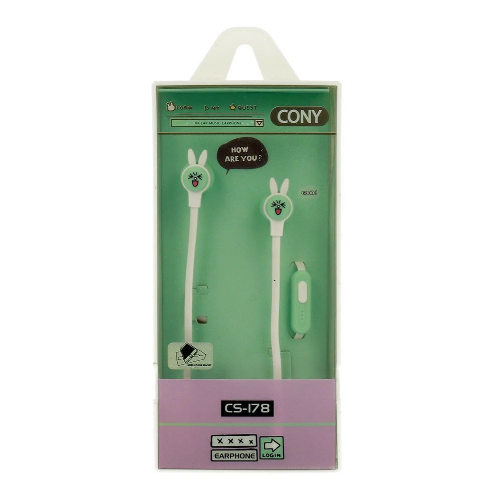 Ακουστικά Παιδικά Casni CS-178/jack 3,5mm Πράσινο