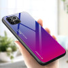 Glass Case Apple iPhone 12 Pro Max Μπλε / Ματζέντα