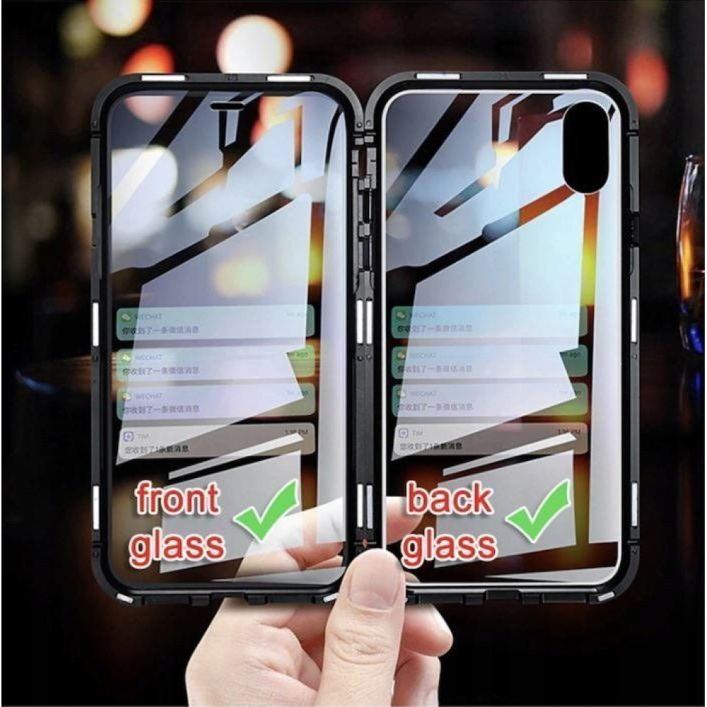 Μαγνητική Θήκη 360° front back Xiaomi Redmi Note 9 Μαύρο