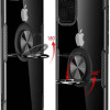 Carbon Clear Ring TPU Apple iPhone 12 / iPhone 12 Pro Μαύρο