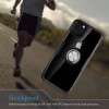 Carbon Clear Ring TPU Apple iPhone 12 / iPhone 12 Pro Μαύρο