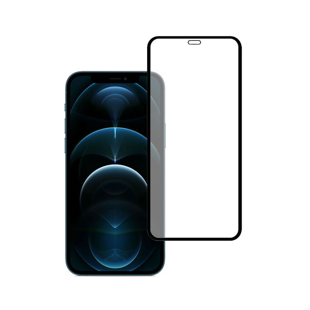 5D Full Glue 9H Tempered Glass Apple iPhone 12 / iPhone 12 Pro Μαύρο