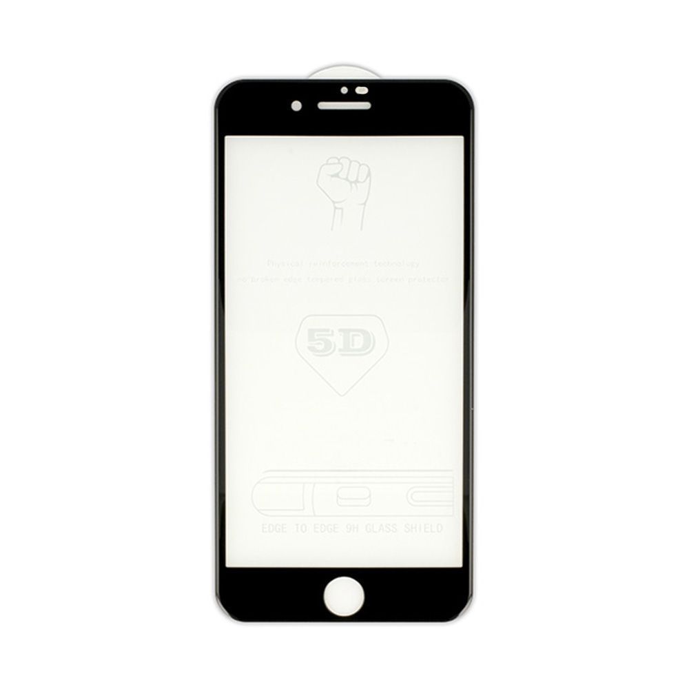 5D Full Glue 9H Tempered Glass Apple iPhone SE 2020 / iPhone SE 2022 Μαύρο