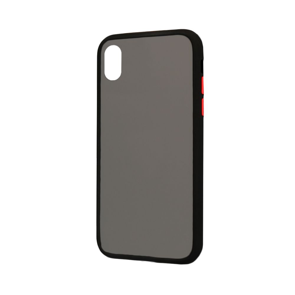 Θήκη Color Button Bumper Apple iPhone X / iPhone XS Μαύρο