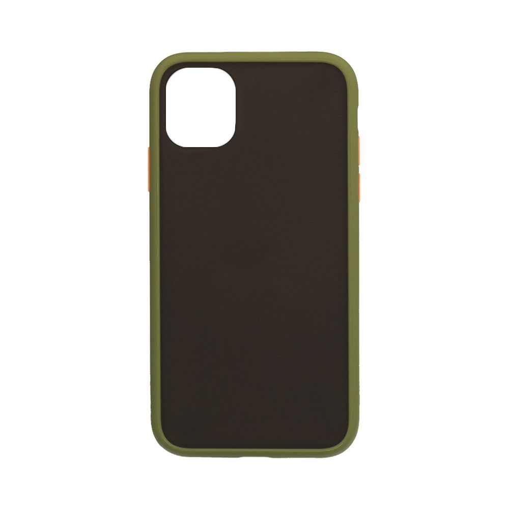 Θήκη Color Button Bumper Apple iPhone 11 Pro Χακί