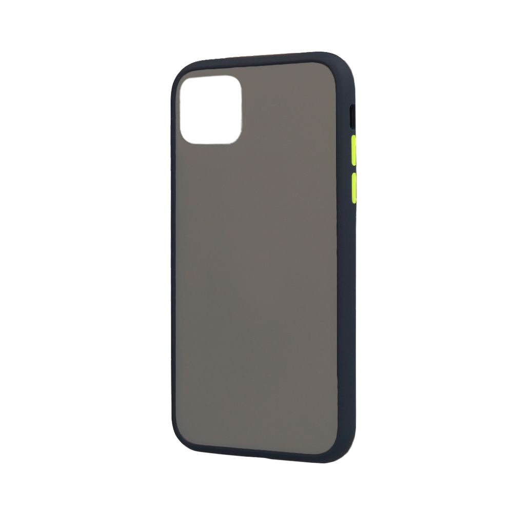Θήκη Color Button Bumper Apple iPhone 11 Μπλε Σκούρο