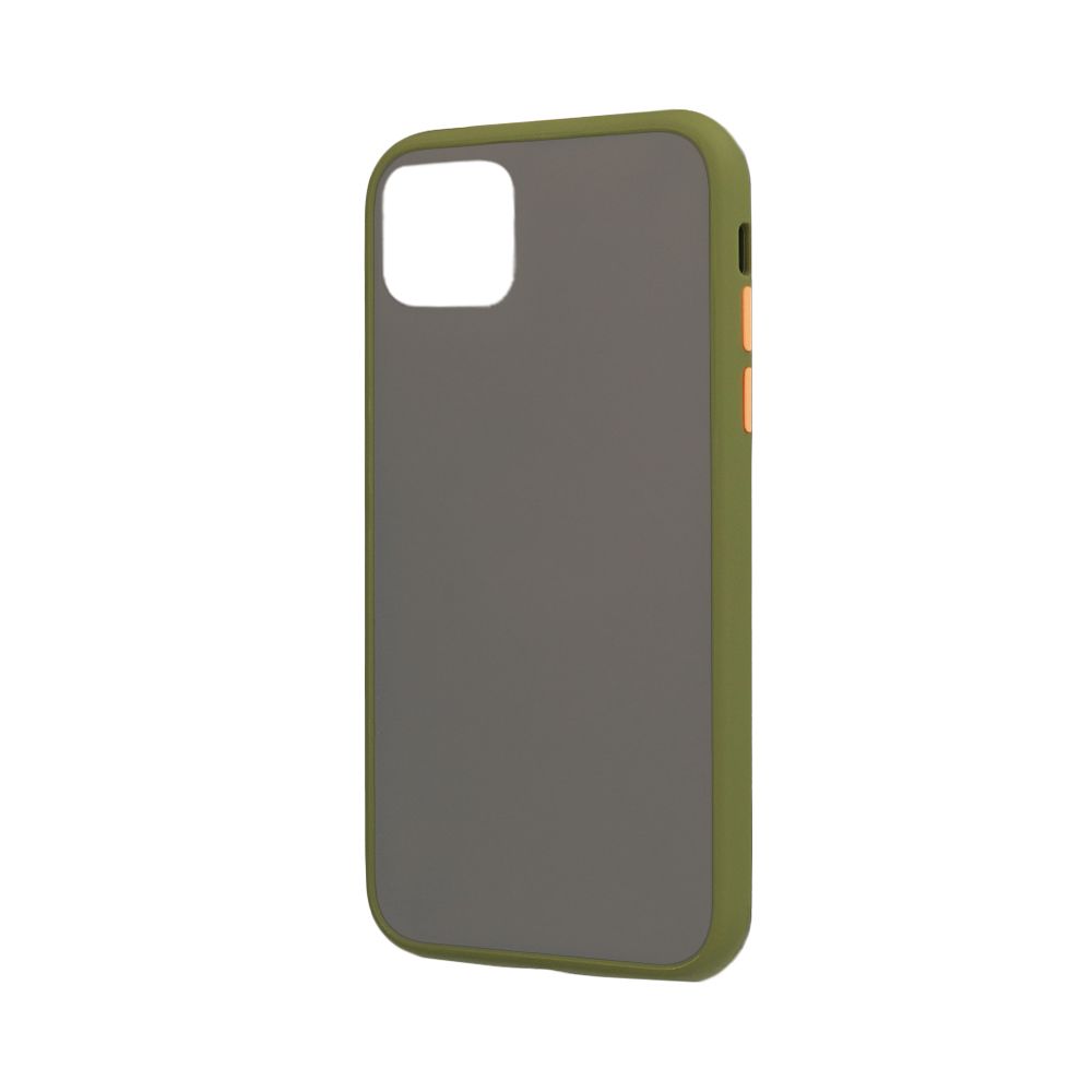 Θήκη Color Button Bumper Apple iPhone 11 Χακί