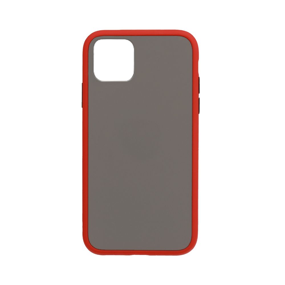 Θήκη Color Button Bumper Apple iPhone 12 Pro Max Κόκκινο