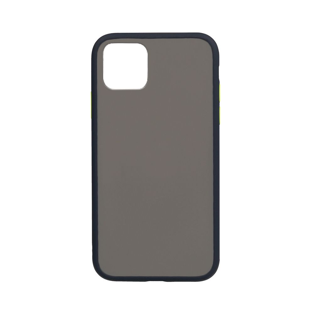 Θήκη Color Button Bumper Apple iPhone 12 Pro Max Μπλε Σκούρο