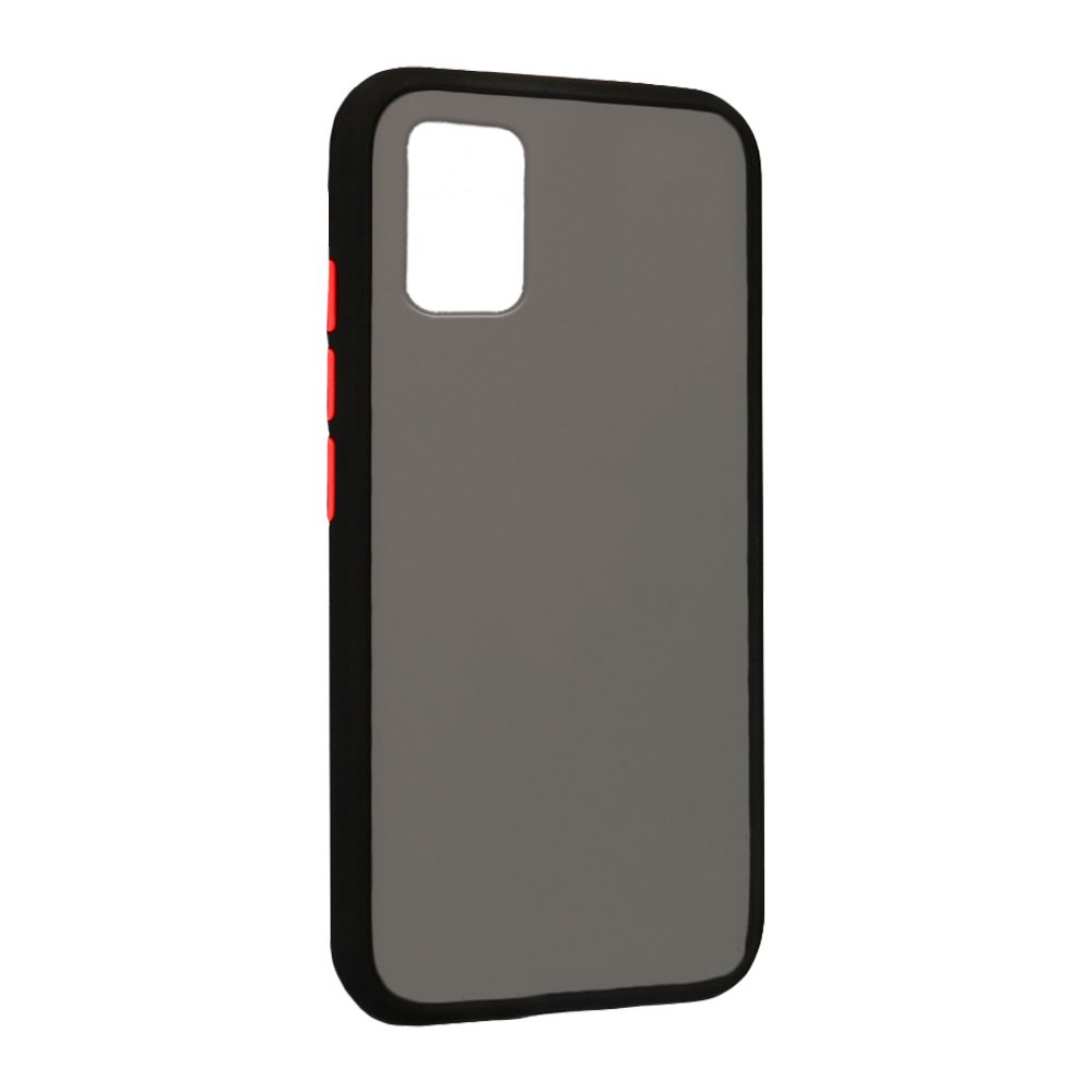 Θήκη Color Button Bumper Samsung Galaxy A51 Μαύρο